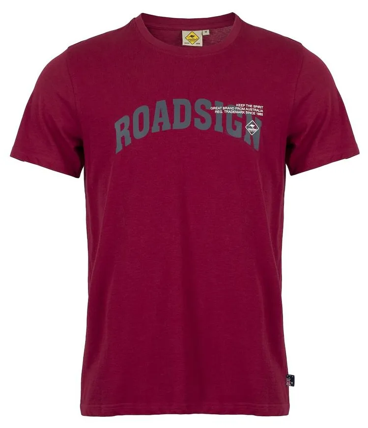 RAJ-POL MĘSKI T-SHIRT ROADSIGN, BORDOWY 19-007579-2, 19-007579-4, 19-007579-1, 19-007579-3, 19-007579-5