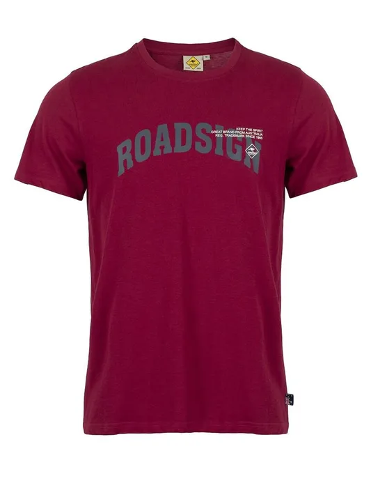 RAJ-POL MĘSKI T-SHIRT ROADSIGN, BORDOWY 19-007579-2, 19-007579-4, 19-007579-1, 19-007579-3, 19-007579-5