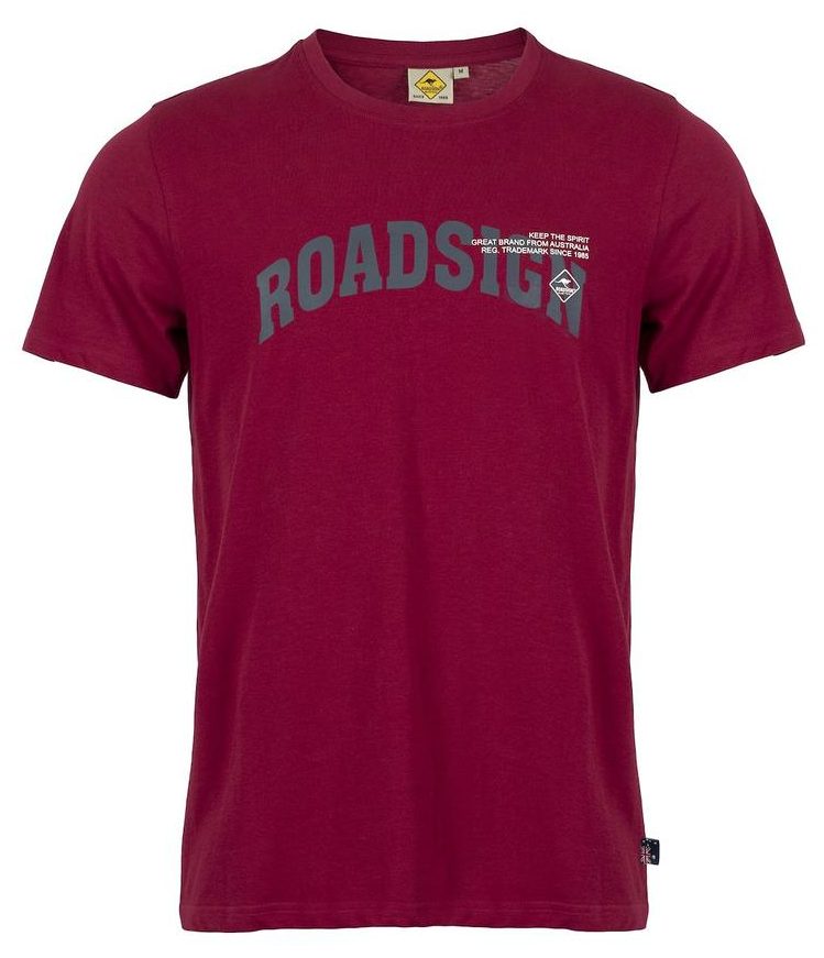 RAJ-POL MĘSKI T-SHIRT ROADSIGN, BORDOWY 19-007579-2, 19-007579-4, 19-007579-1, 19-007579-3, 19-007579-5