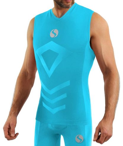 SESTO-SENSO MENS TANK TOP CL 38 - KOSZULKA TERMOAKTYWNA SZEROKIE RAMIĄCZKO