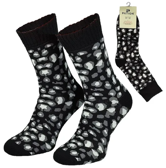 PATION SKARPETA COSY CZARNA WZOROWANA CĘTKI 736003, 736010