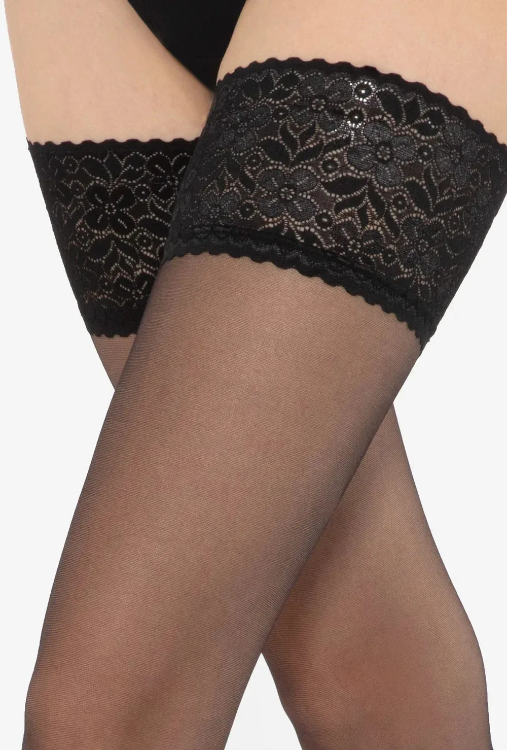 MATILDE - POŃCZOCHY SAMONOŚNE  LYCRA  MAT.