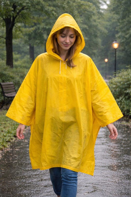Poncho przeciwdeszczowe pcv