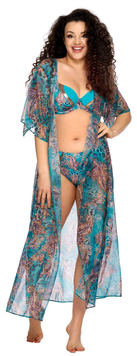 PAREO 008 TURQUOISE MAXI