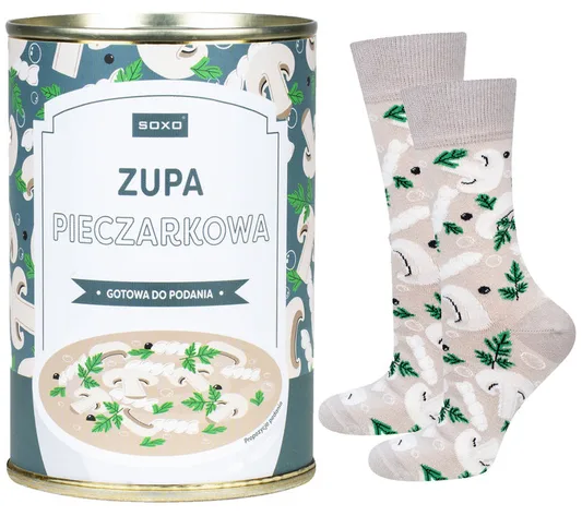 SKARPETY SOXO PIECZARKOWA W PUSZCE DAMSKIE