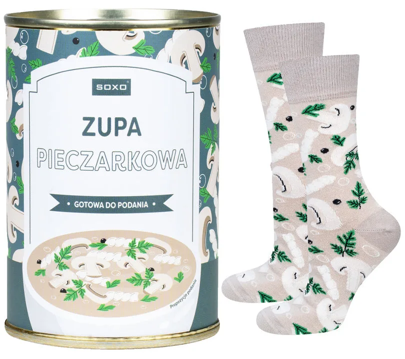 SKARPETY SOXO PIECZARKOWA W PUSZCE DAMSKIE