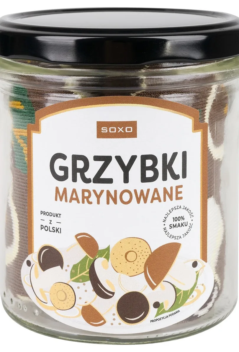 SKARPETY SOXO W SŁOIKU - GRZYBKI MARYNOWANE