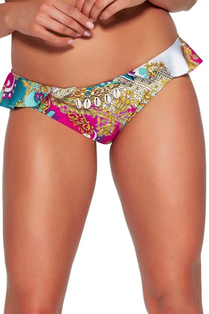 BRAZYLIANY KĄPIELOWE SF 161/11/B TURQUOISE PAISLEY