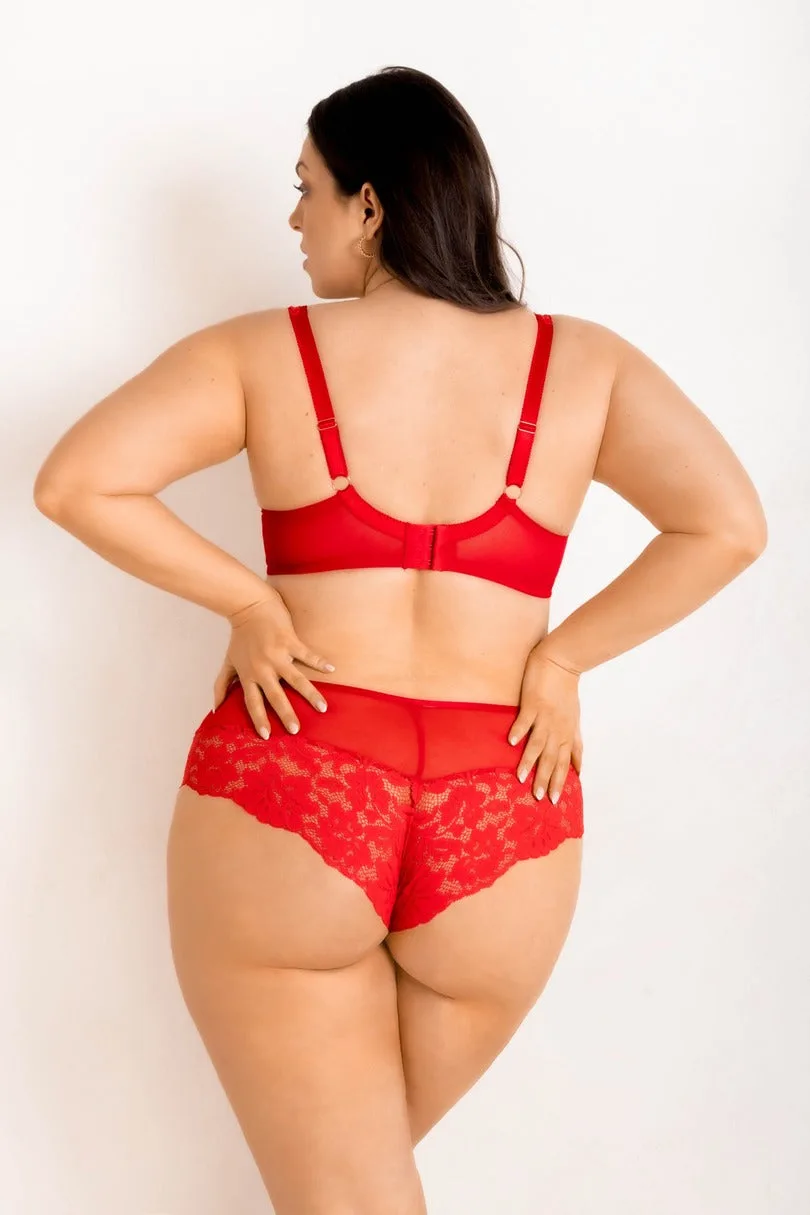 BIUSTONOSZ JASMIN PLUNGE 19150 RED