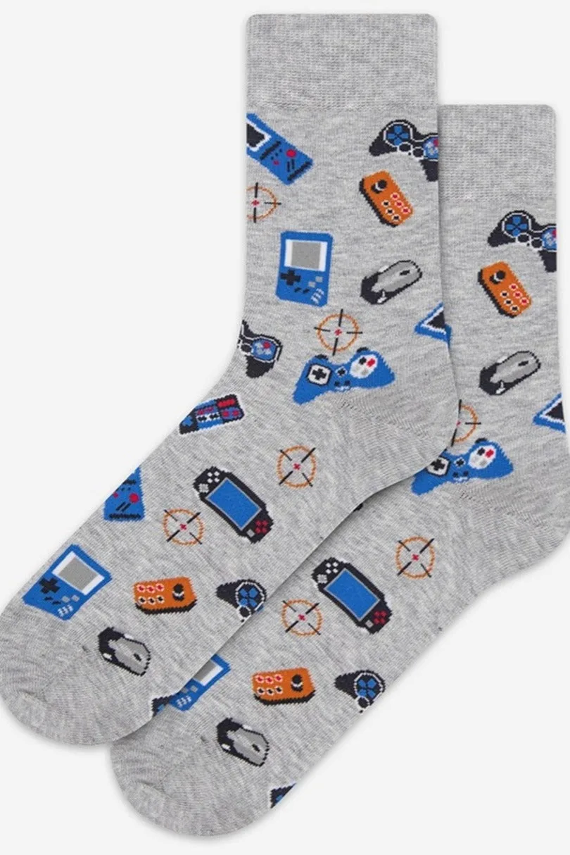 CASUAL - Skarpetki wzorowane, męskie
