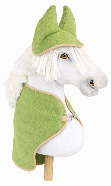 Zestaw dla Hobby Horse A3: polarowa derka + nauszniki – kremowy