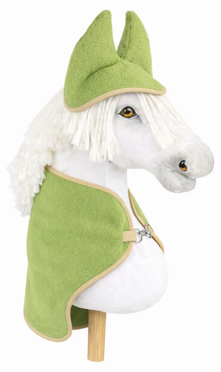 Zestaw dla Hobby Horse A3: polarowa derka + nauszniki – kremowy