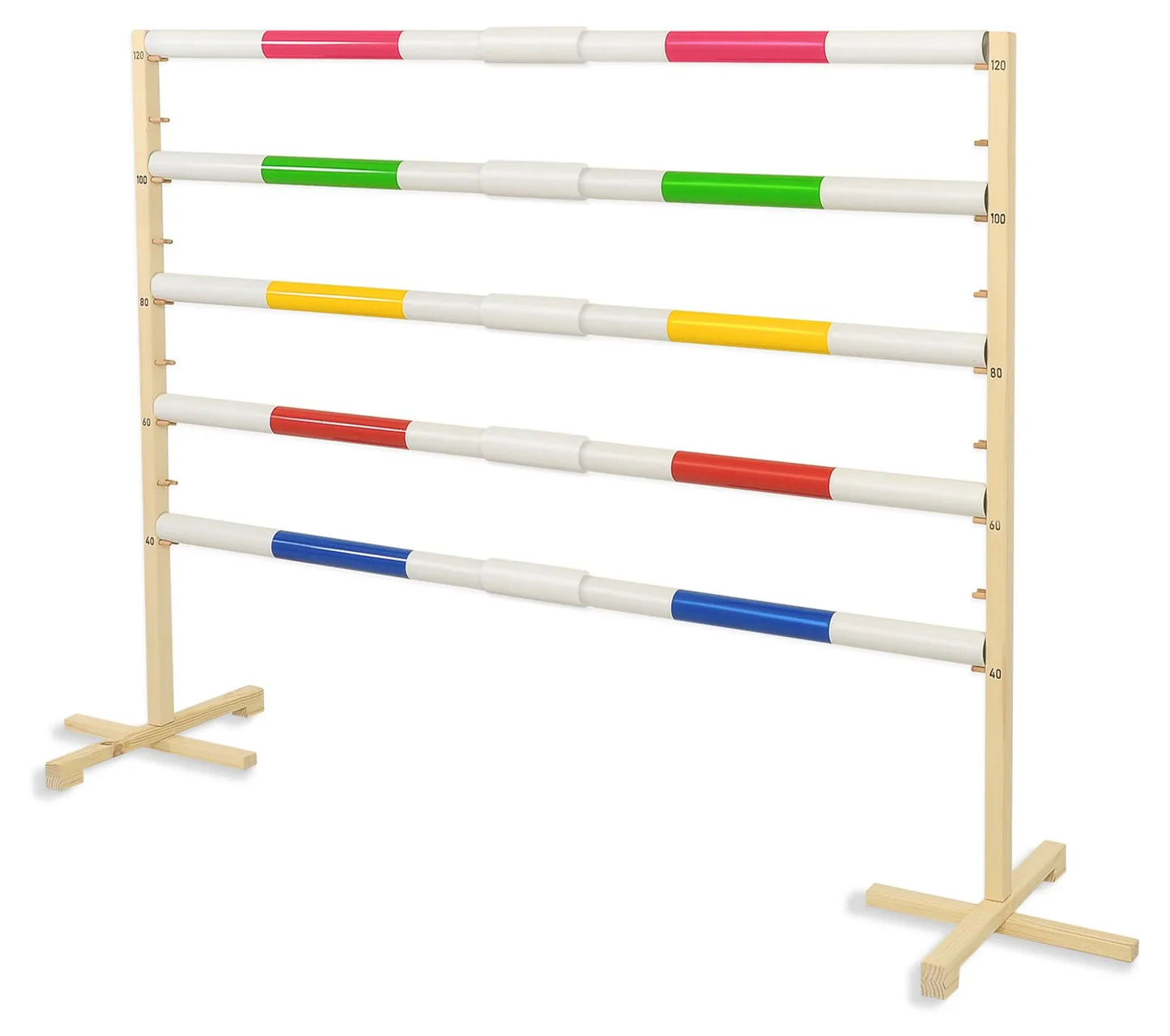 Przeszkoda skokowa do Hobby Horse 160cm, h-120 cm, belka niebieska