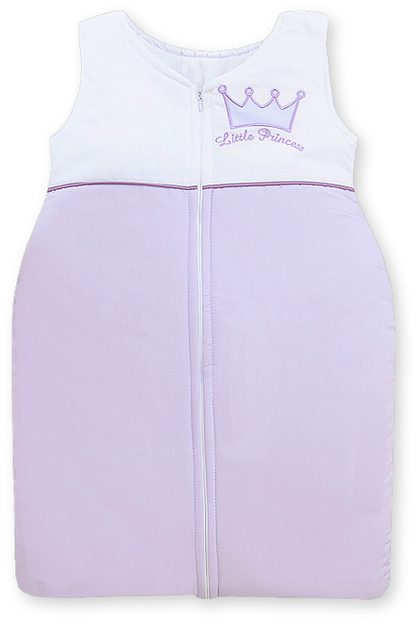 Śpiworek dla dzieci bawełniany M 6-12 mcy TOG 2.5 całoroczny ocieplany Little Princess fioletowy