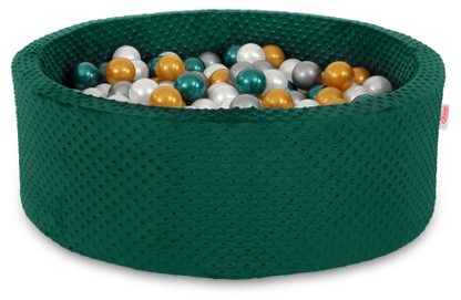 Suchy basen minky H-30 cm z piłkami 200szt.- jasnoszary