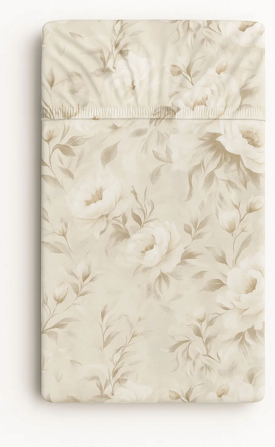 Prześcieradło bawełniane z gumką do łóżeczka 120x60 cm - miętowe