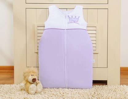Śpiworek dla dzieci bawełniany M 6-12 mcy TOG 2.5 całoroczny ocieplany Little Princess fioletowy