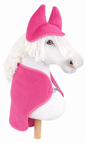 Zestaw dla Hobby Horse A3: polarowa derka + nauszniki – kremowy
