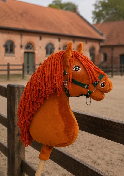 Hobby Horse Duży koń na kiju Premium - kasztan A3