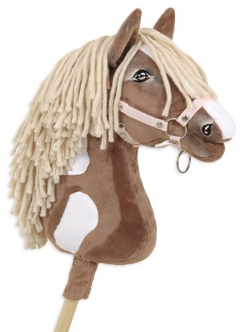 Hobby Horse Duży koń na kiju Premium - western III gniady z jasną grzywą A3