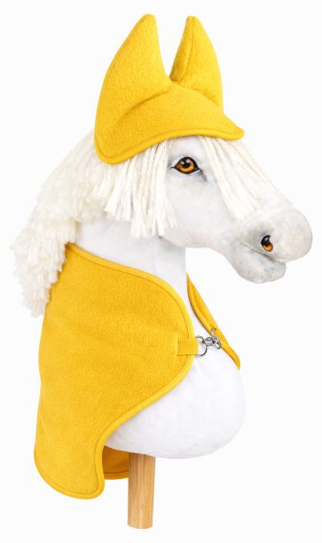Zestaw dla Hobby Horse A3: polarowa derka + nauszniki – kremowy