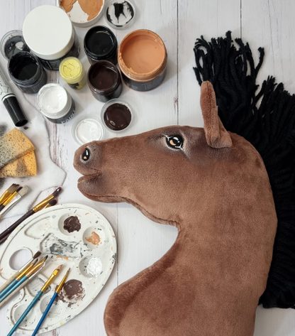 Hobby Horse Duży koń na kiju Premium - gniady A3