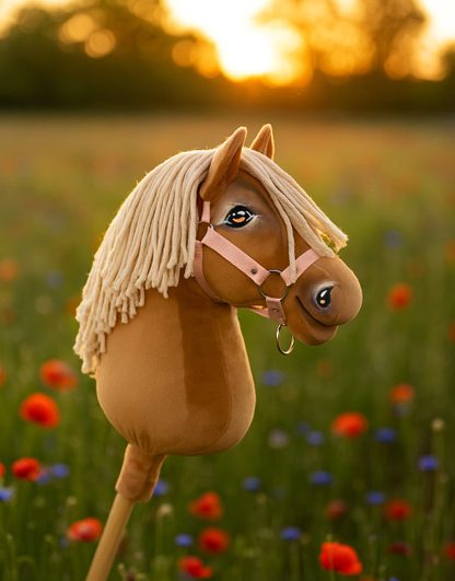 Hobby Horse Duży koń na kiju Premium - izabelowaty  A3