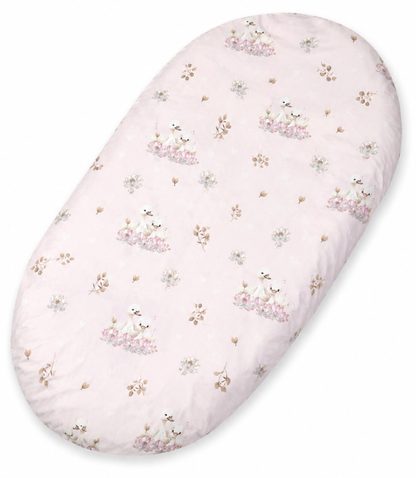 Prześcieradło bawełniane do wózka gondoli kosza Mojżesza Boho 75x35 cm -  Blossom Fairies