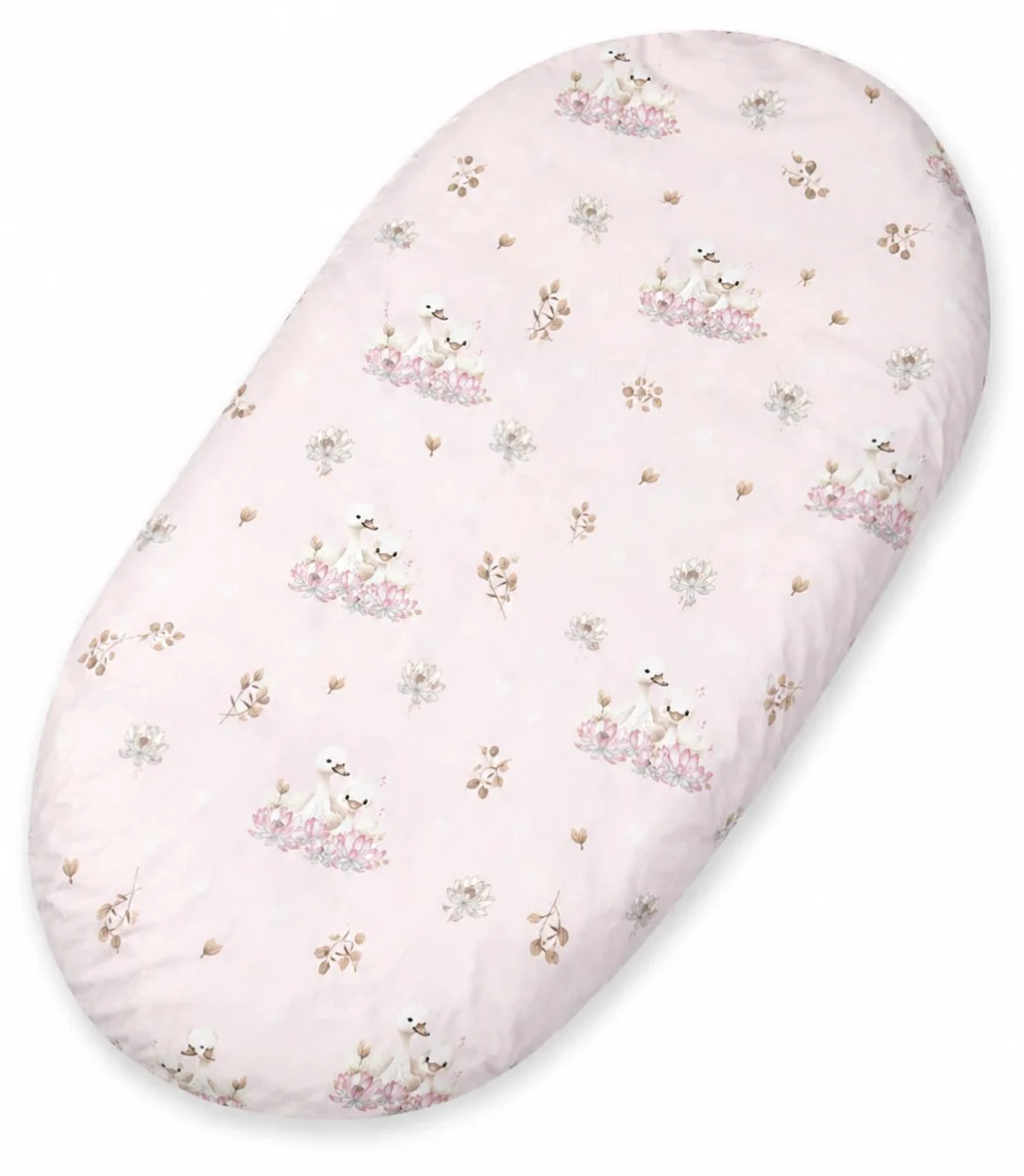 Prześcieradło bawełniane do wózka gondoli kosza Mojżesza Boho 75x35 cm -  Blossom Fairies