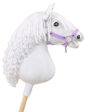 Hobby Horse Duży koń na kiju Premium - biały A3