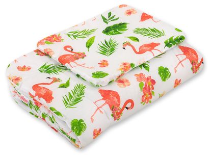 Komplet pościeli dla niemowląt z wypełnieniem 2-cz 75x100cm NEWBORN - misie niebieskie
