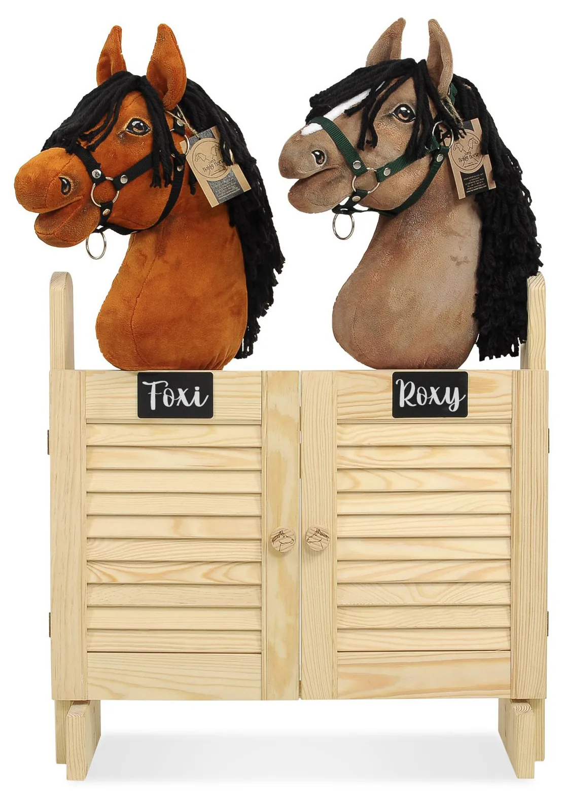 Duża podwójna stajnia Hobby Horse z drzwiczkami