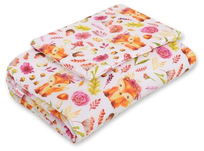 Komplet pościeli dla niemowląt z wypełnieniem 2-cz 75x100cm NEWBORN - misie niebieskie
