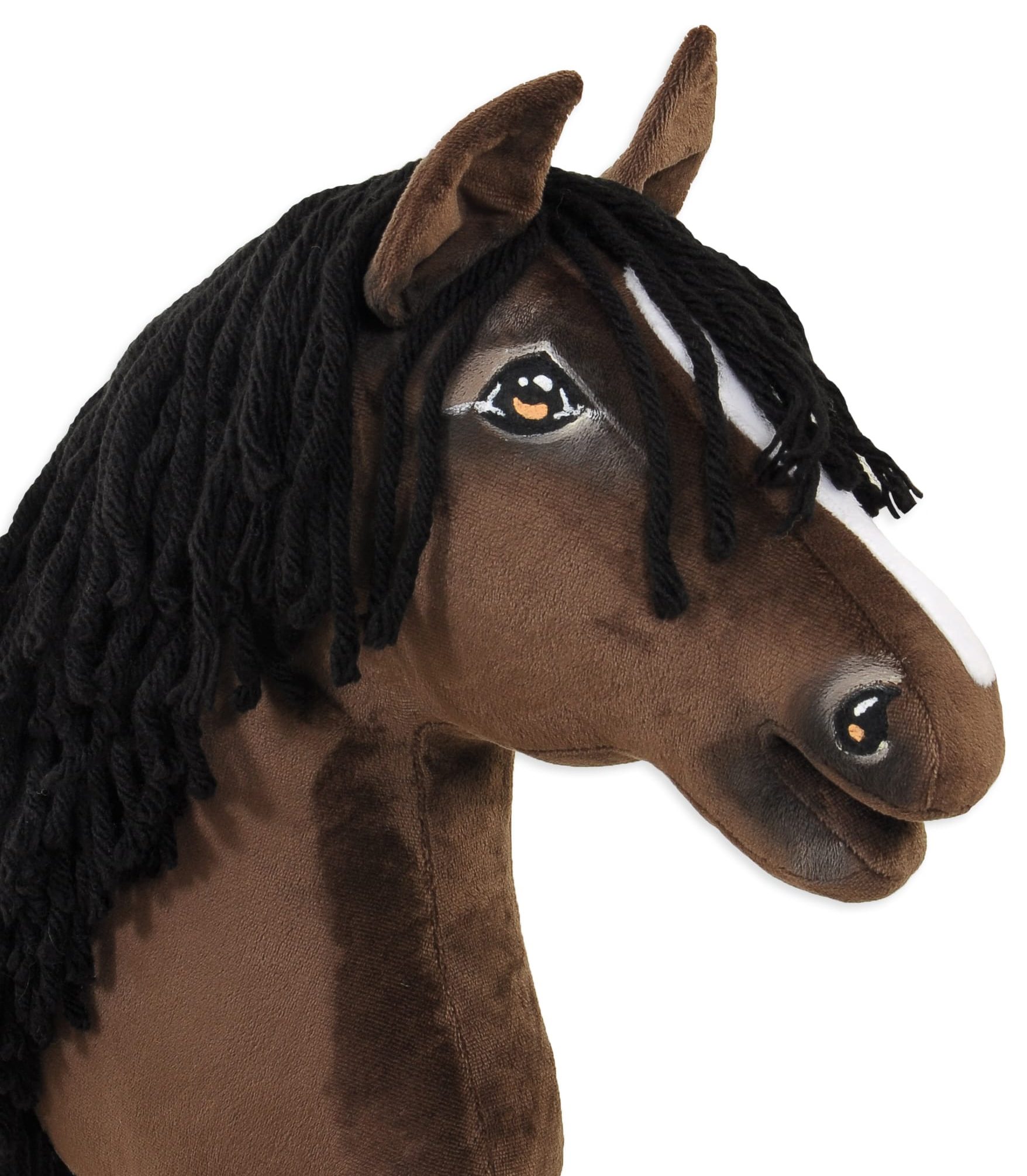 Hobby Horse Duży koń na kiju Premium - ciemnogniady A3
