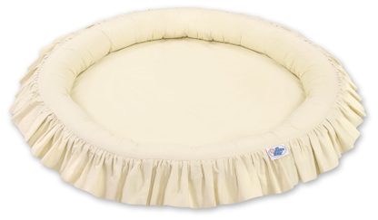 Gniazdko z falbanką - białe