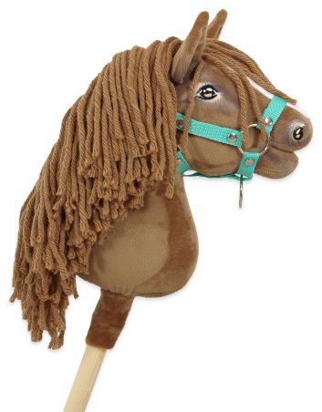 Hobby Horse Średni koń na kiju Premium brązowy jasny kasztan A4