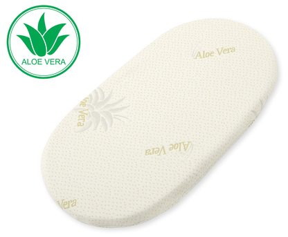 Materac do kosza Mojżesza BOHO - ALOE VERA z aloesem