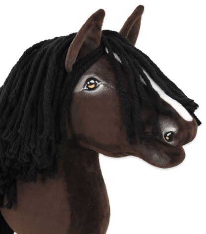 Hobby Horse Średni koń na kiju Premium ciemnobrązowy ciemogniady A4