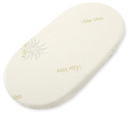 Materac do kosza Mojżesza BOHO - ALOE VERA z aloesem