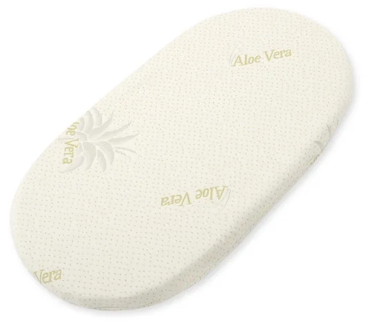 Materac do kosza Mojżesza BOHO - ALOE VERA z aloesem