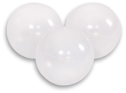 Plastikowe piłeczki do suchego basenu 50szt. - białe