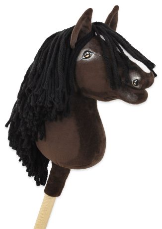 Hobby Horse Średni koń na kiju Premium ciemnobrązowy ciemogniady A4