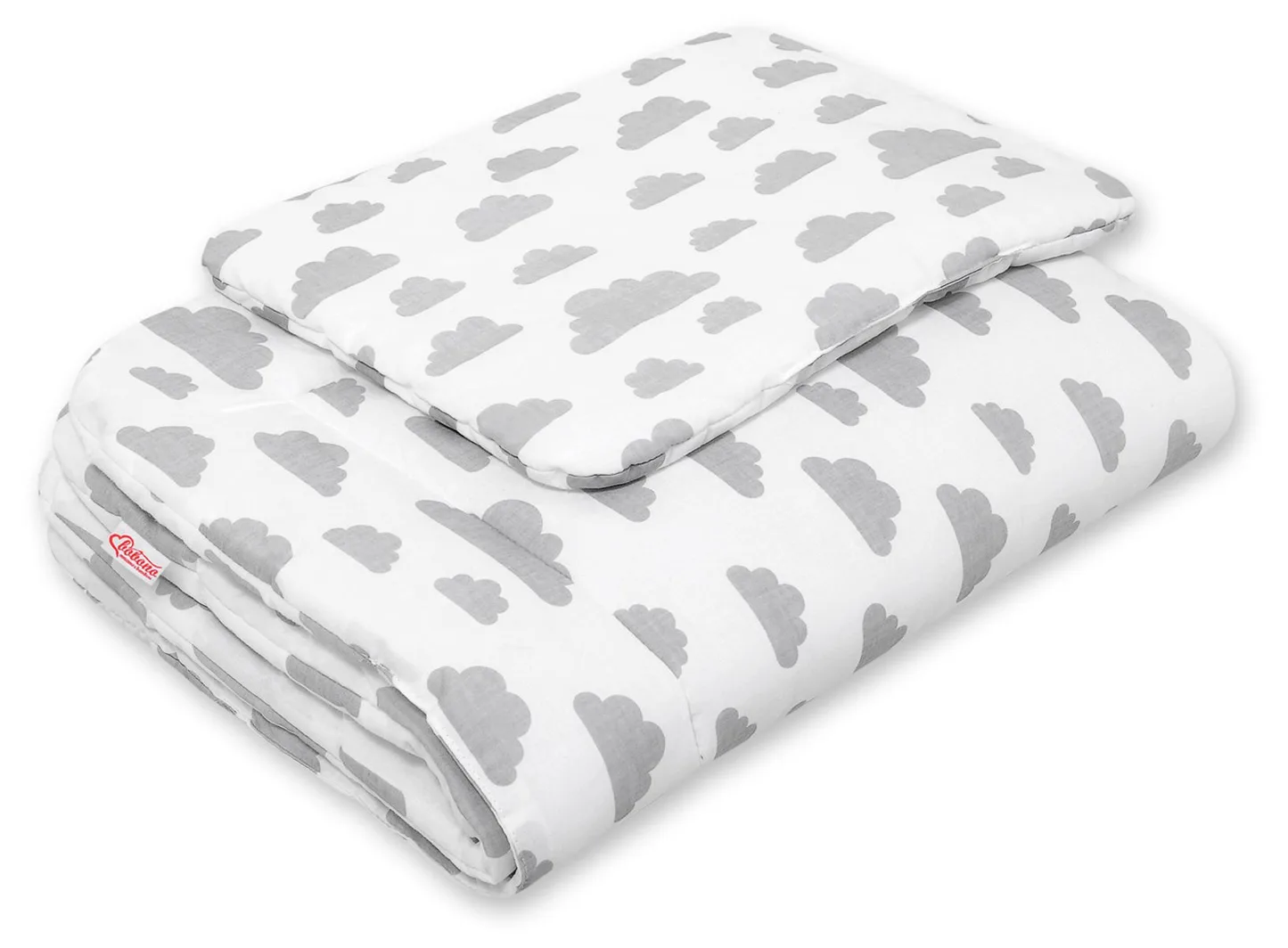 Komplet pościeli dla niemowląt z wypełnieniem 2-cz 75x100cm NEWBORN - misie niebieskie
