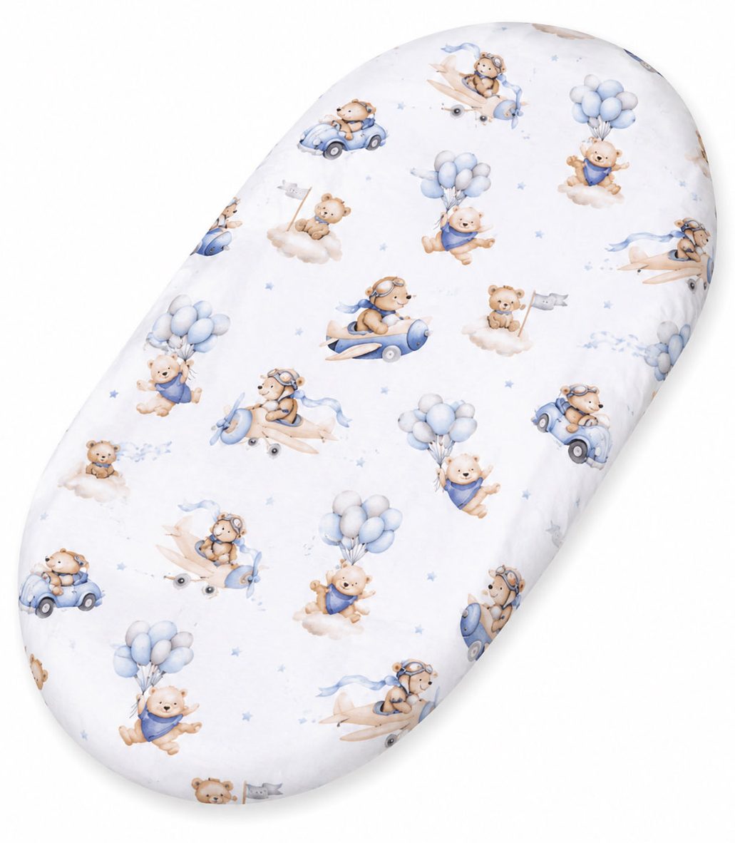 Prześcieradło bawełniane do wózka gondoli kosza Mojżesza Boho 75x35 cm - Blossom Fairies