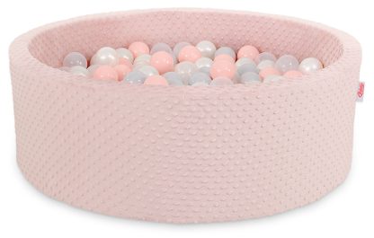 Suchy basen minky H-30 cm z piłkami 200szt.- jasnoszary