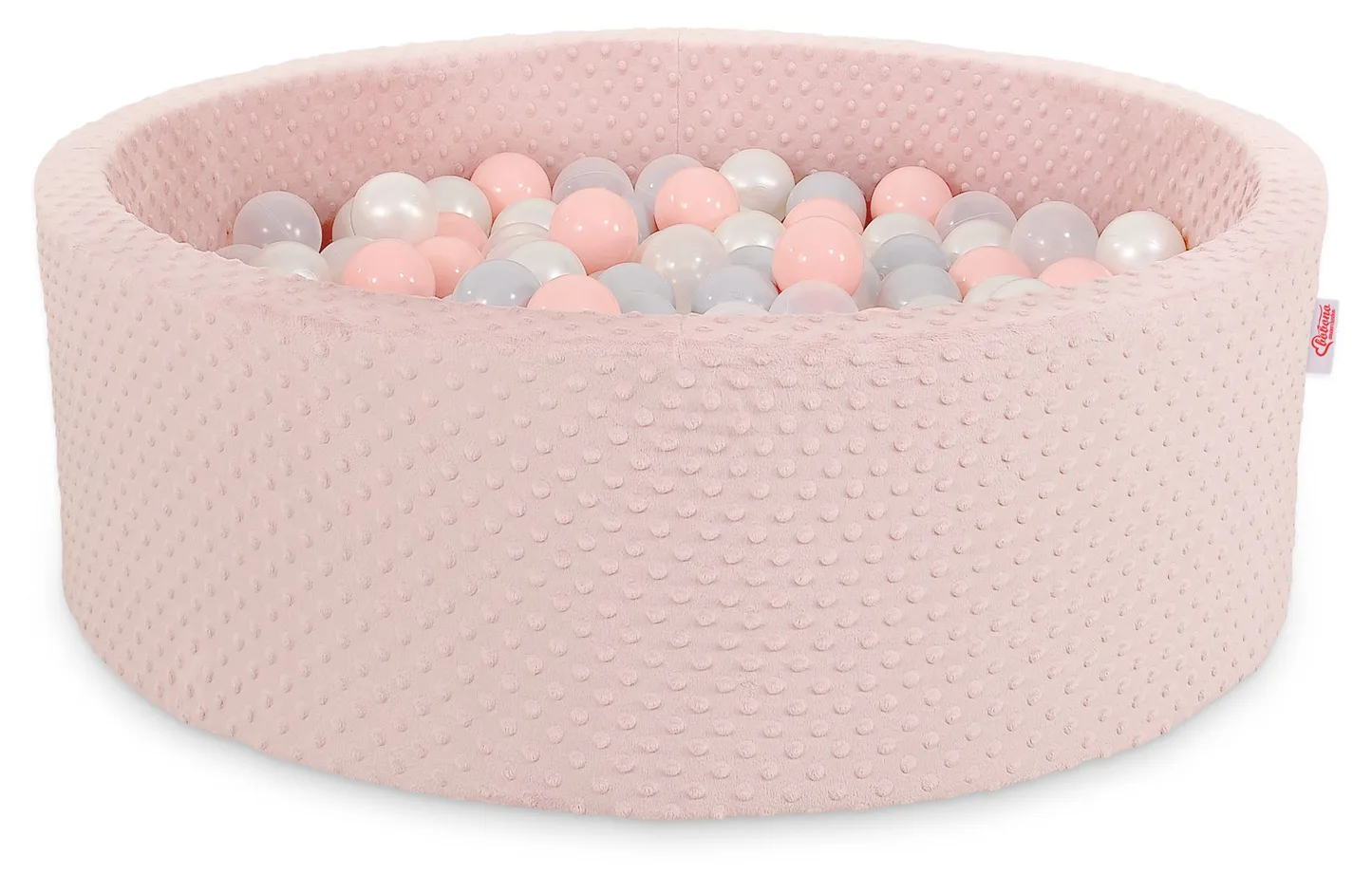 Suchy basen minky H-30 cm z piłkami 200szt.- jasnoszary