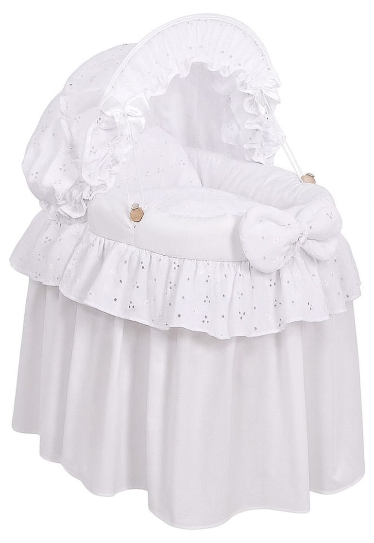 Wózek dla lalek Kosz Mojżesza dla lalek z budką LITTLE PRINCESS fioletowy