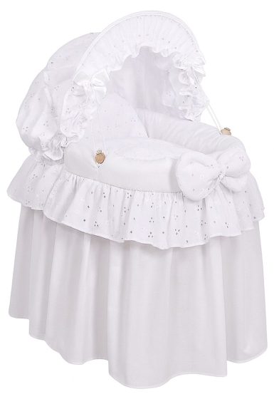 Wózek dla lalek Kosz Mojżesza dla lalek z budką LITTLE PRINCESS fioletowy