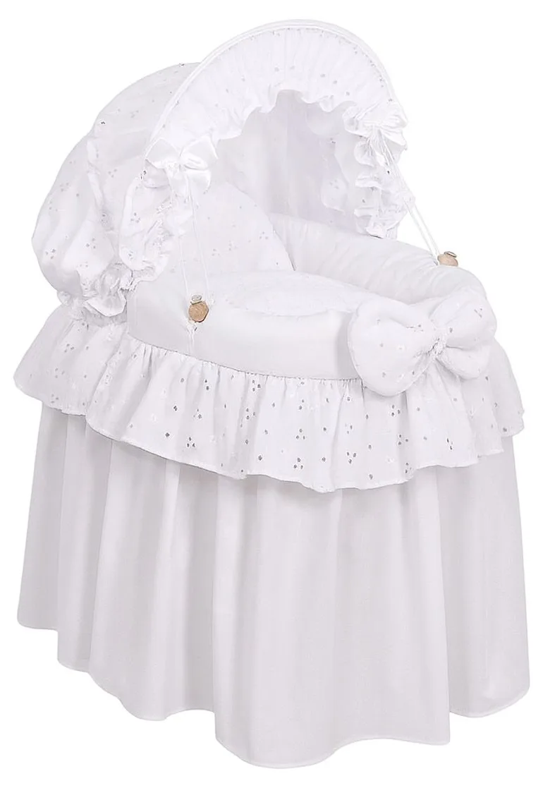 Wózek dla lalek Kosz Mojżesza dla lalek z budką LITTLE PRINCESS fioletowy