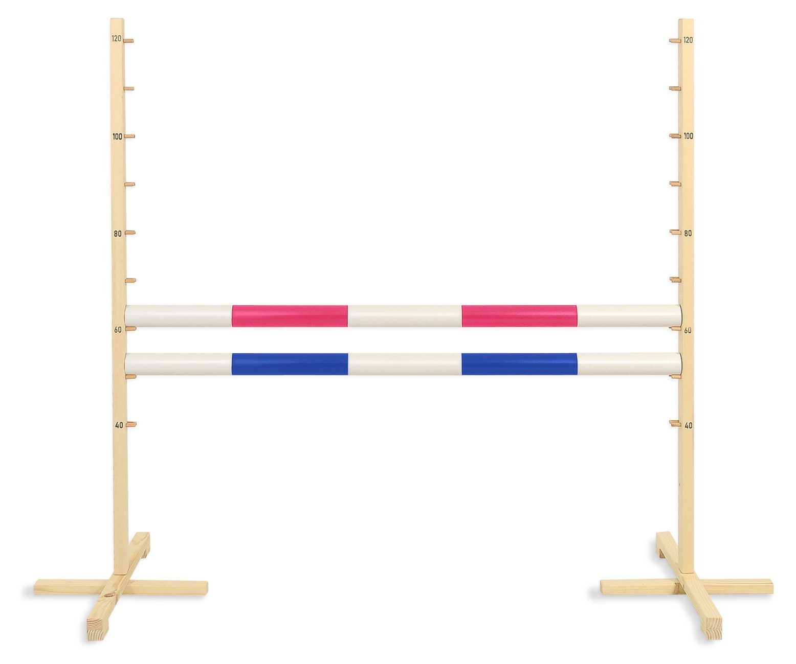 Przeszkoda skokowa do Hobby Horse 120cm, dwie belki - czerwona i niebieska